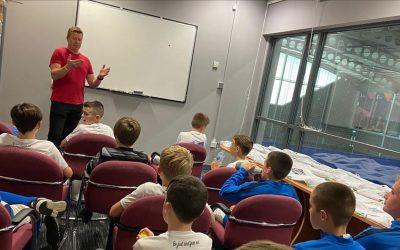 Former Northern Ireland international inspires players, parents and coaches at Belfast Youth Cup